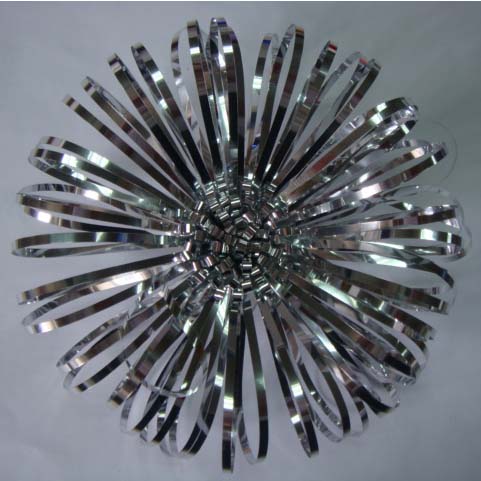 PET8206--4''銀色散花禮品飾品花
