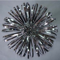 PET8206--4''銀色散花禮品飾品花