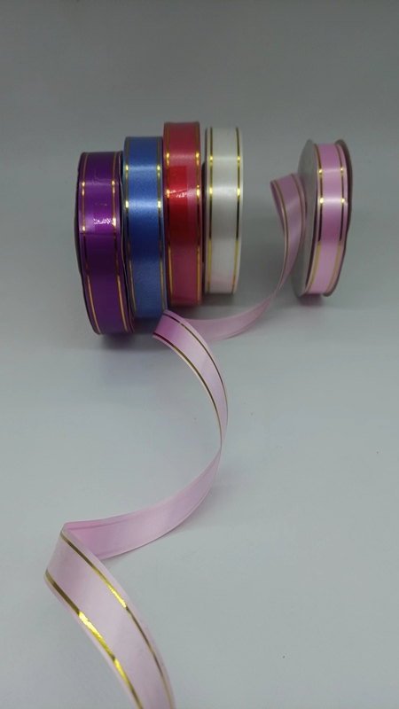 PSE5209--19MM 90Y壓金線光面彩帶復(fù)卷